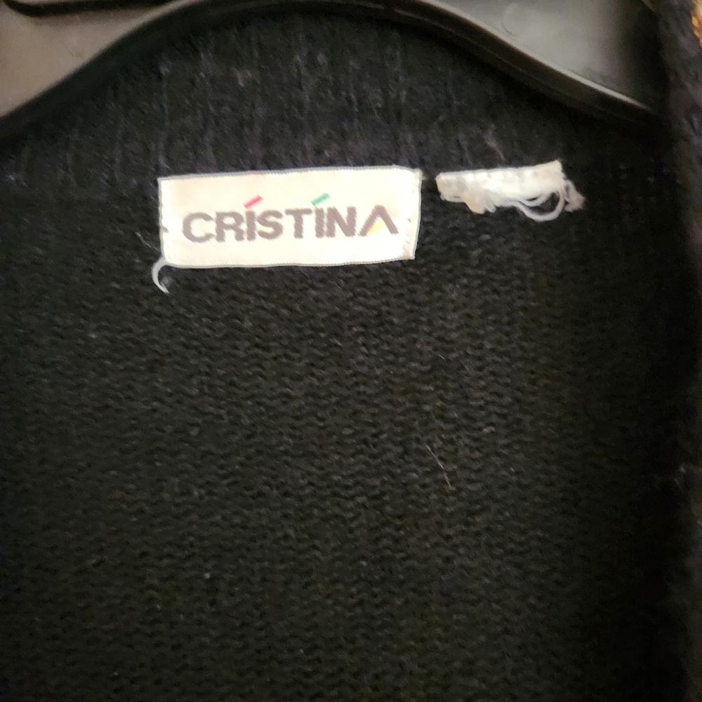 Cristina Vintage Silk and Angora beaded sweater - Picture 2 of 5
